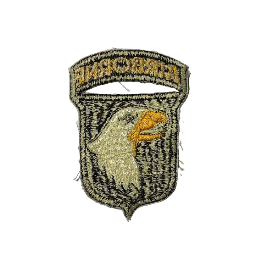 Reproduction patch 101st Airborne Division - Version langue blanche 100% coton - Top qualité