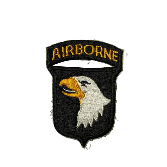 Reproduction patch 101st Airborne Division - Version langue blanche 100% coton - Top qualité